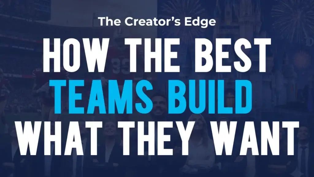 Blog post graphic titled "The Creator's Edge: How the Best Teams Build What They Want"