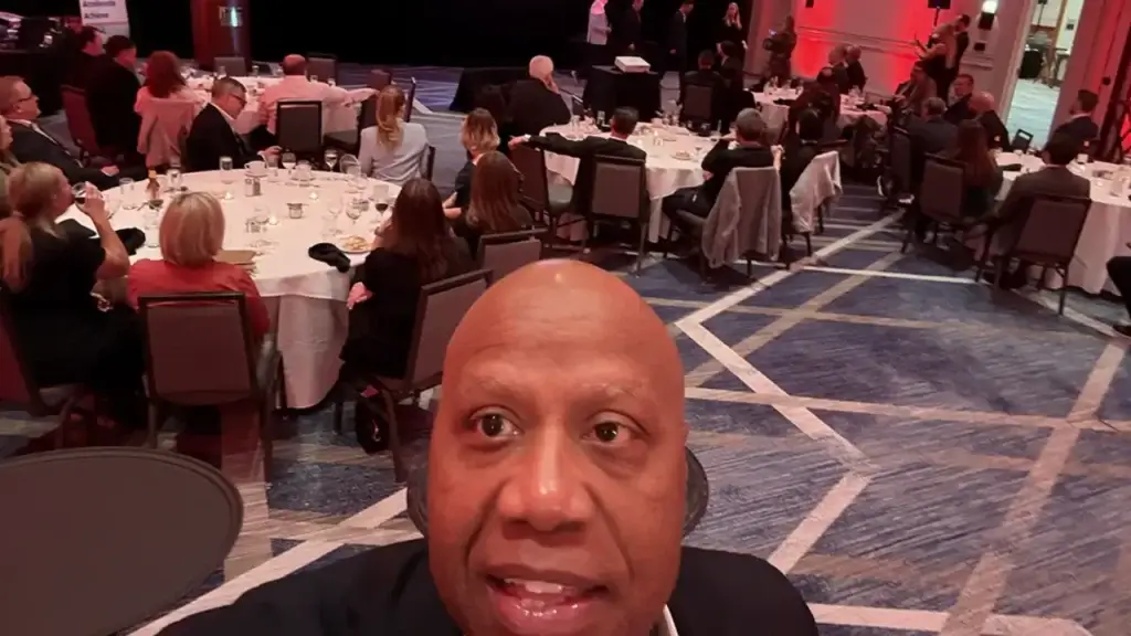 Walter Bond speaking at a tech event in Texas